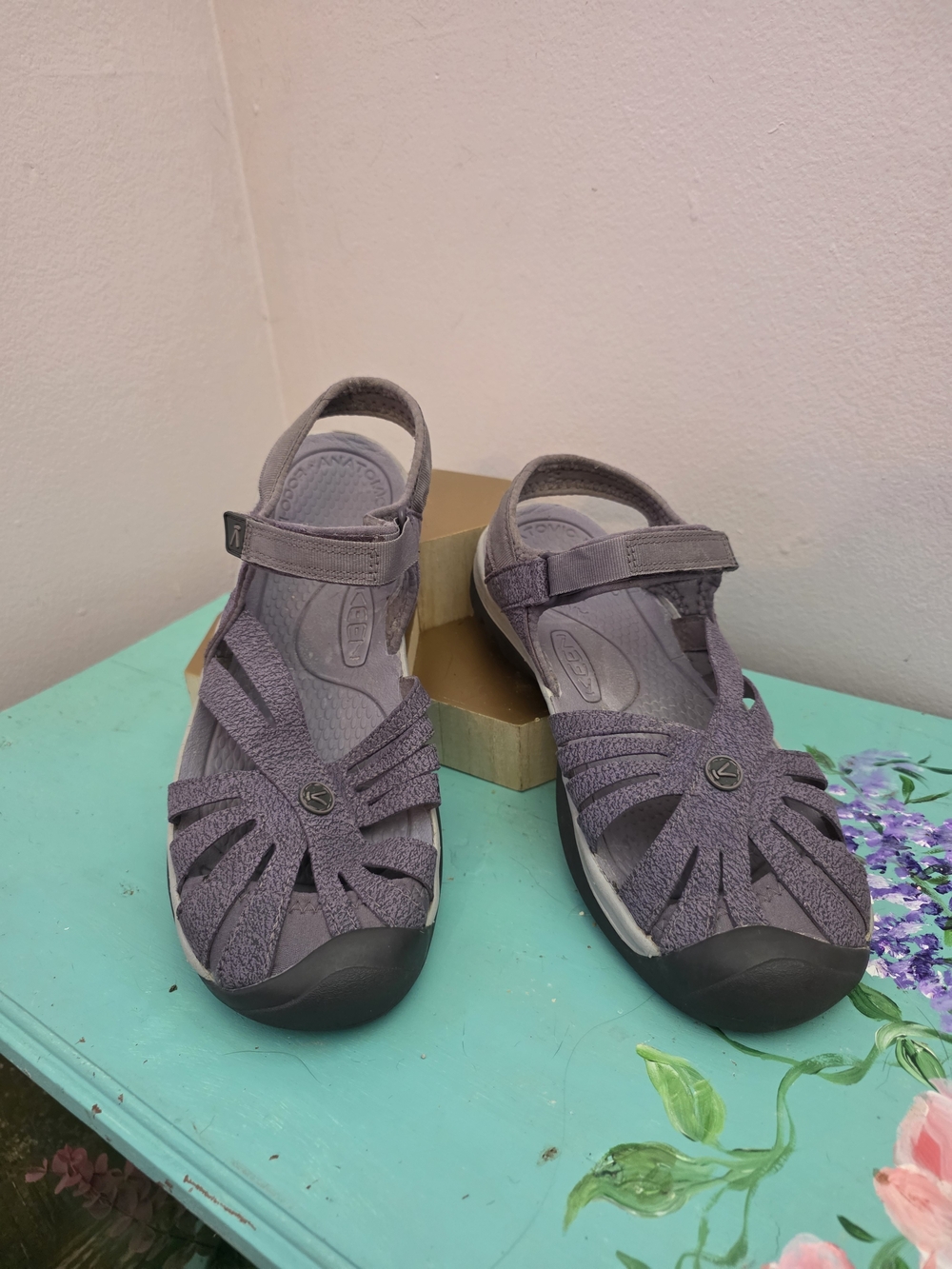 KEEN Purple Strappy Closed-Toe Sandals